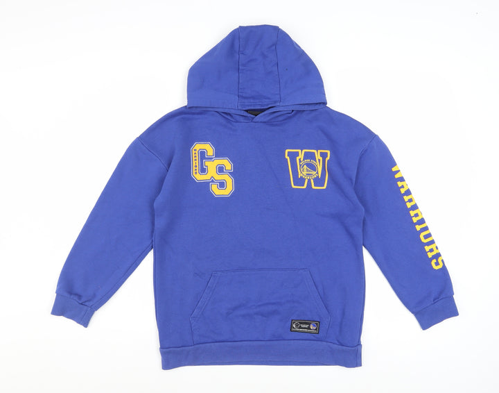 NBA Boys Blue Golden State Warriors Pullover Hoodie 10-11 Years