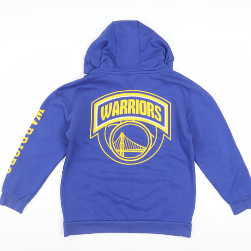 NBA Boys Blue Golden State Warriors Pullover Hoodie 10-11 Years