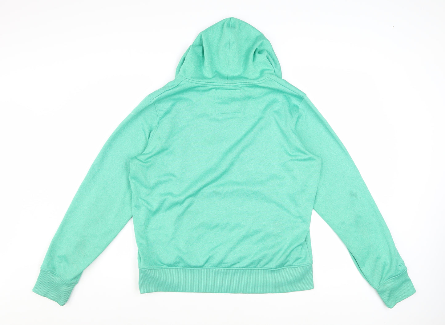 Under Armour Boys Green Pullover Hoodie Large ColdGear Logo Sweatshirt