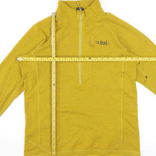 Rab Men’s Yellow Nexus Pullover Sweatshirt Size M Outdoor Half Zip