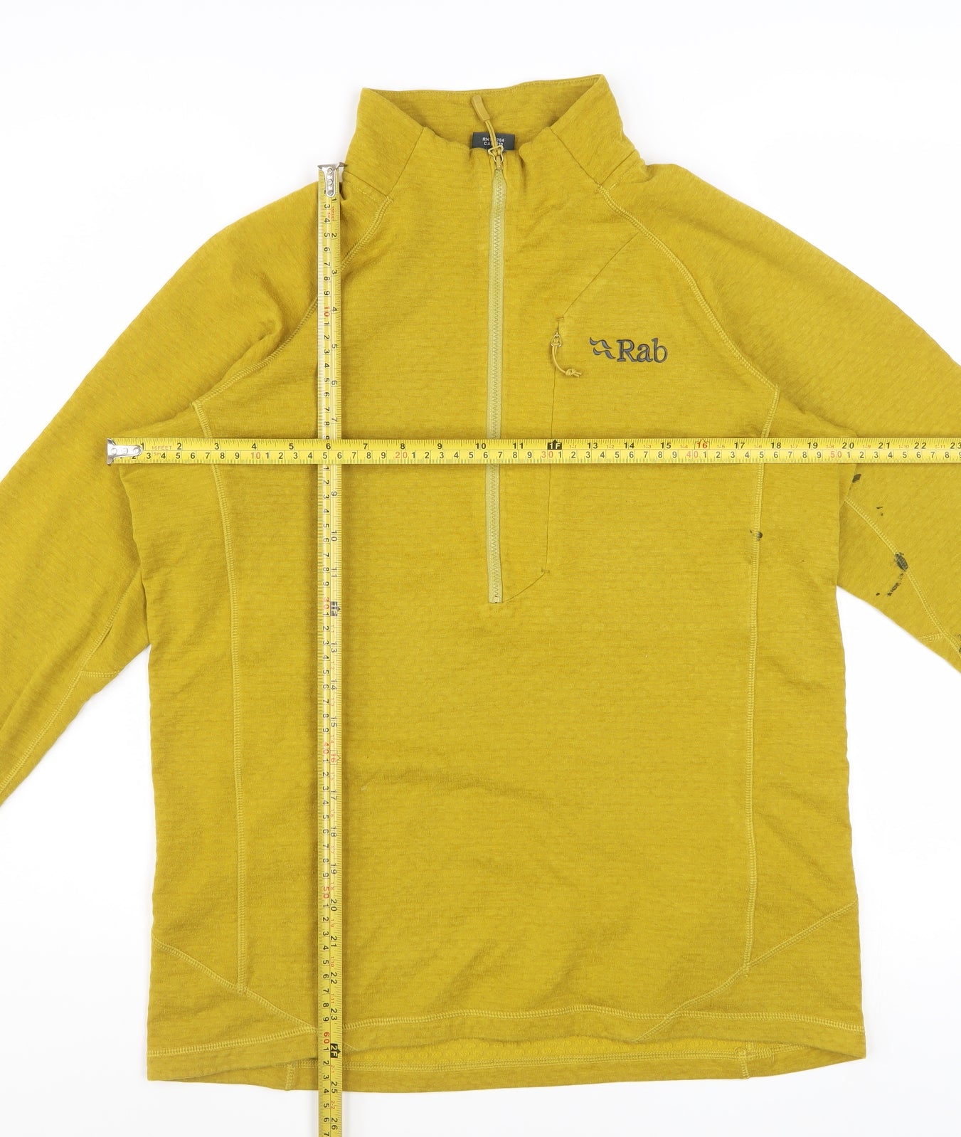 Rab Men’s Yellow Nexus Pullover Sweatshirt Size M Outdoor Half Zip