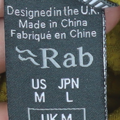 Rab Men’s Yellow Nexus Pullover Sweatshirt Size M Outdoor Half Zip
