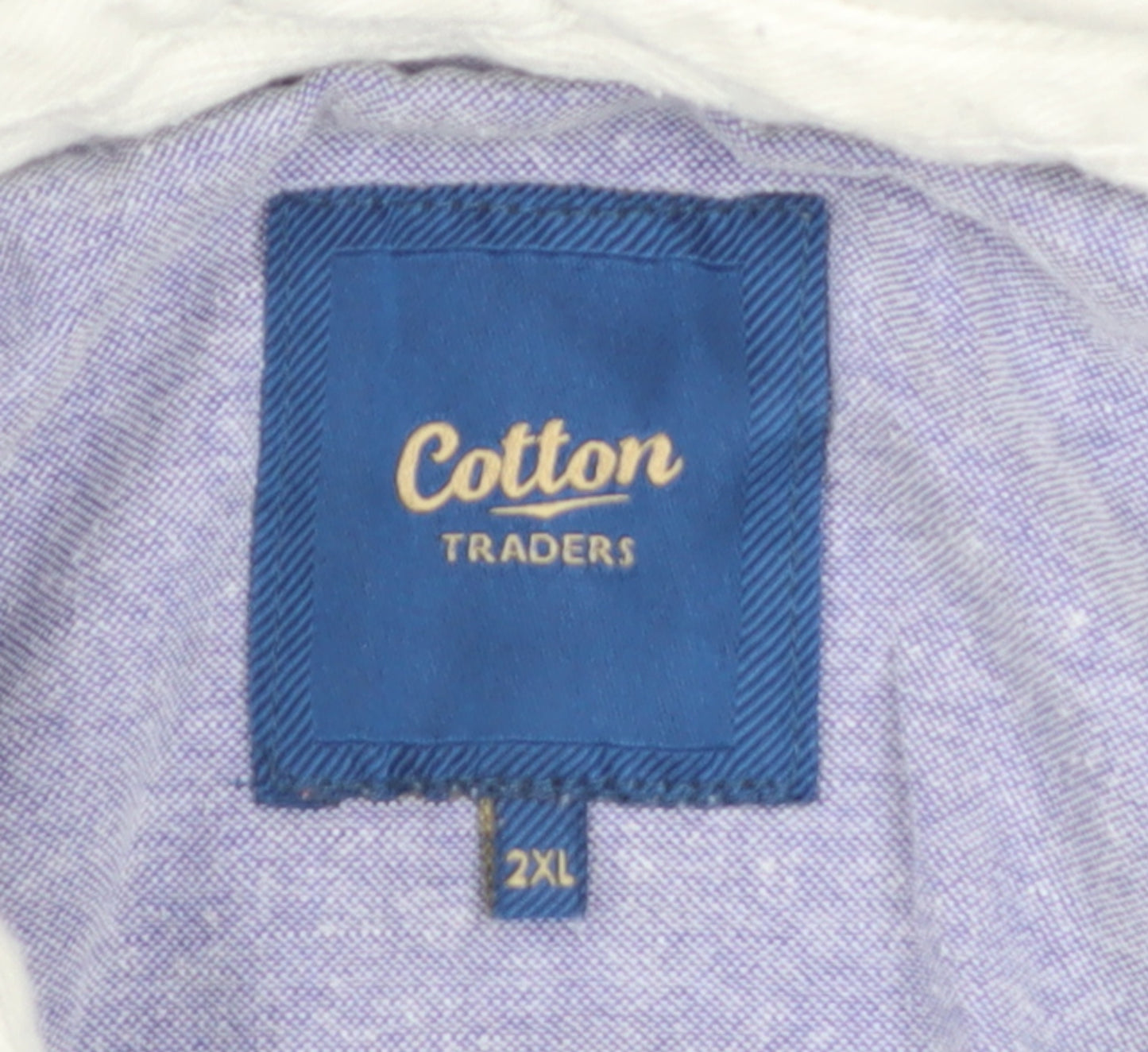 Cotton Traders Men's Navy Long Sleeve Rugby Polo 2XL