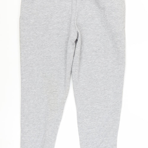 Hype Womens Grey Jogger Trousers Size 12 Regular Fit Logo Drawstring