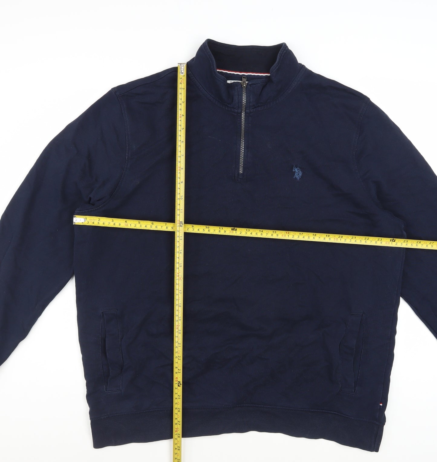 U.S. Polo Assn. Men’s Blue 2XL Quarter Zip Sweatshirt