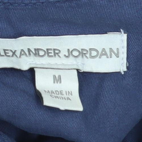Alexander Jordan Women's Blue Lyocell Button-Up Shirt M