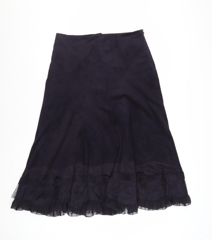 Marks and Spencer Per Una Women’s Black Long A-Line Skirt Size 10L