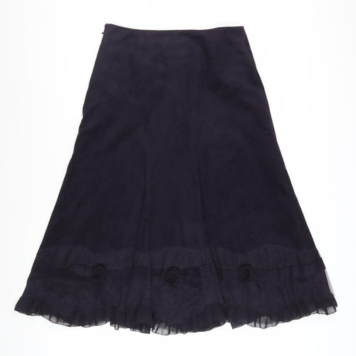 Marks and Spencer Per Una Women’s Black Long A-Line Skirt Size 10L
