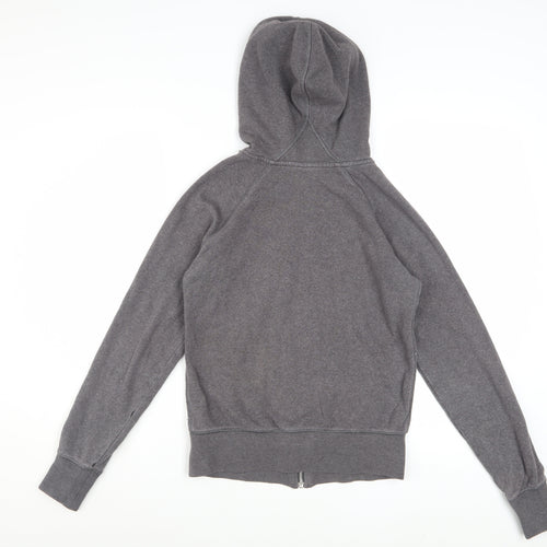 Nike Womens Grey Full Zip Hoodie Small Classic Fit