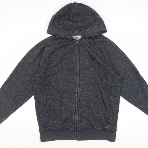 Billabong Men’s Grey Full Zip Hoodie M Regular Fit