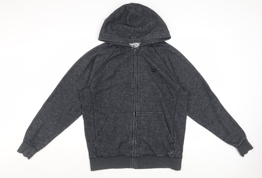 Billabong Men’s Grey Full Zip Hoodie M Regular Fit