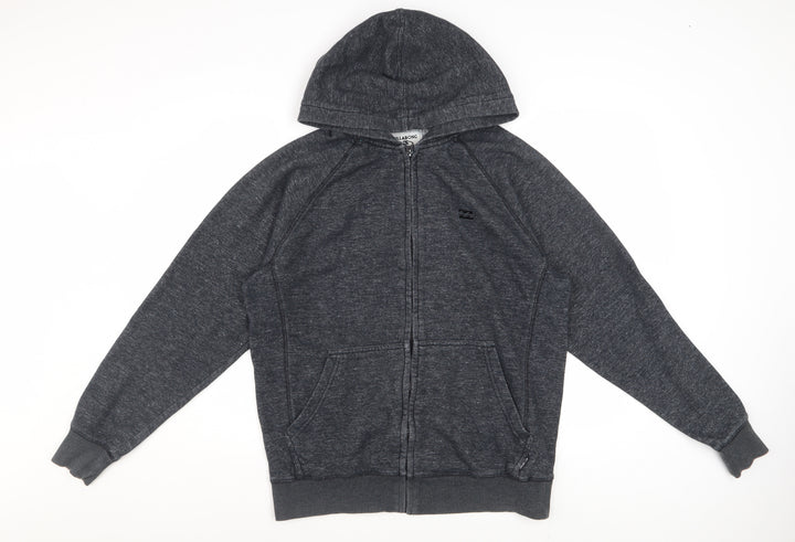 Billabong Men’s Grey Full Zip Hoodie M Regular Fit