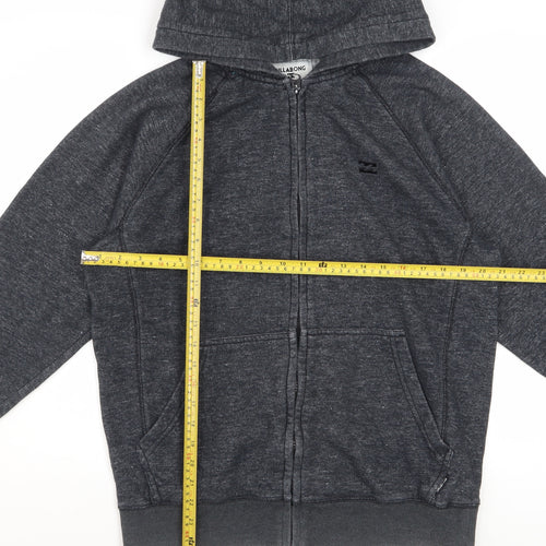Billabong Men’s Grey Full Zip Hoodie M Regular Fit