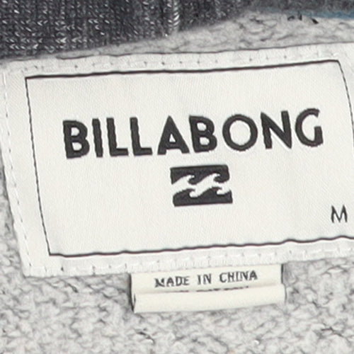 Billabong Men’s Grey Full Zip Hoodie M Regular Fit