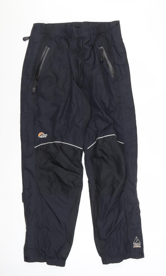 Lowe Alpine Women's Black Waterproof Rain Trousers Size 14