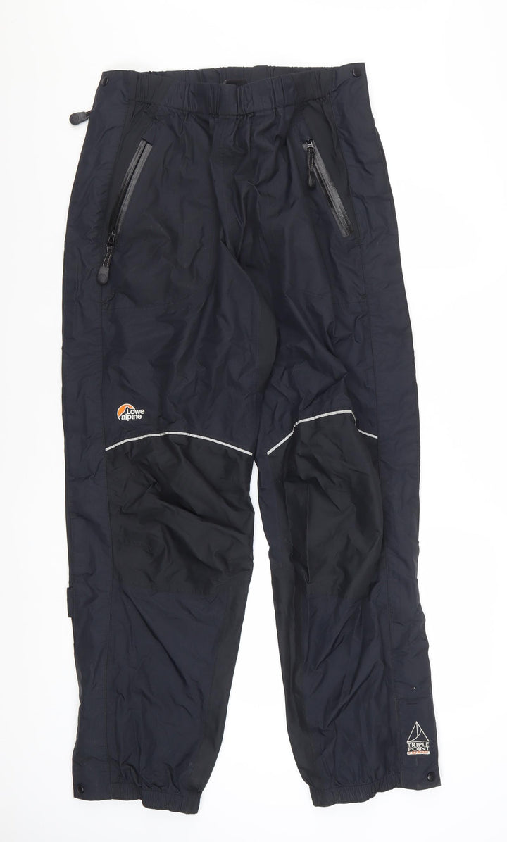Lowe Alpine Women's Black Waterproof Rain Trousers Size 14