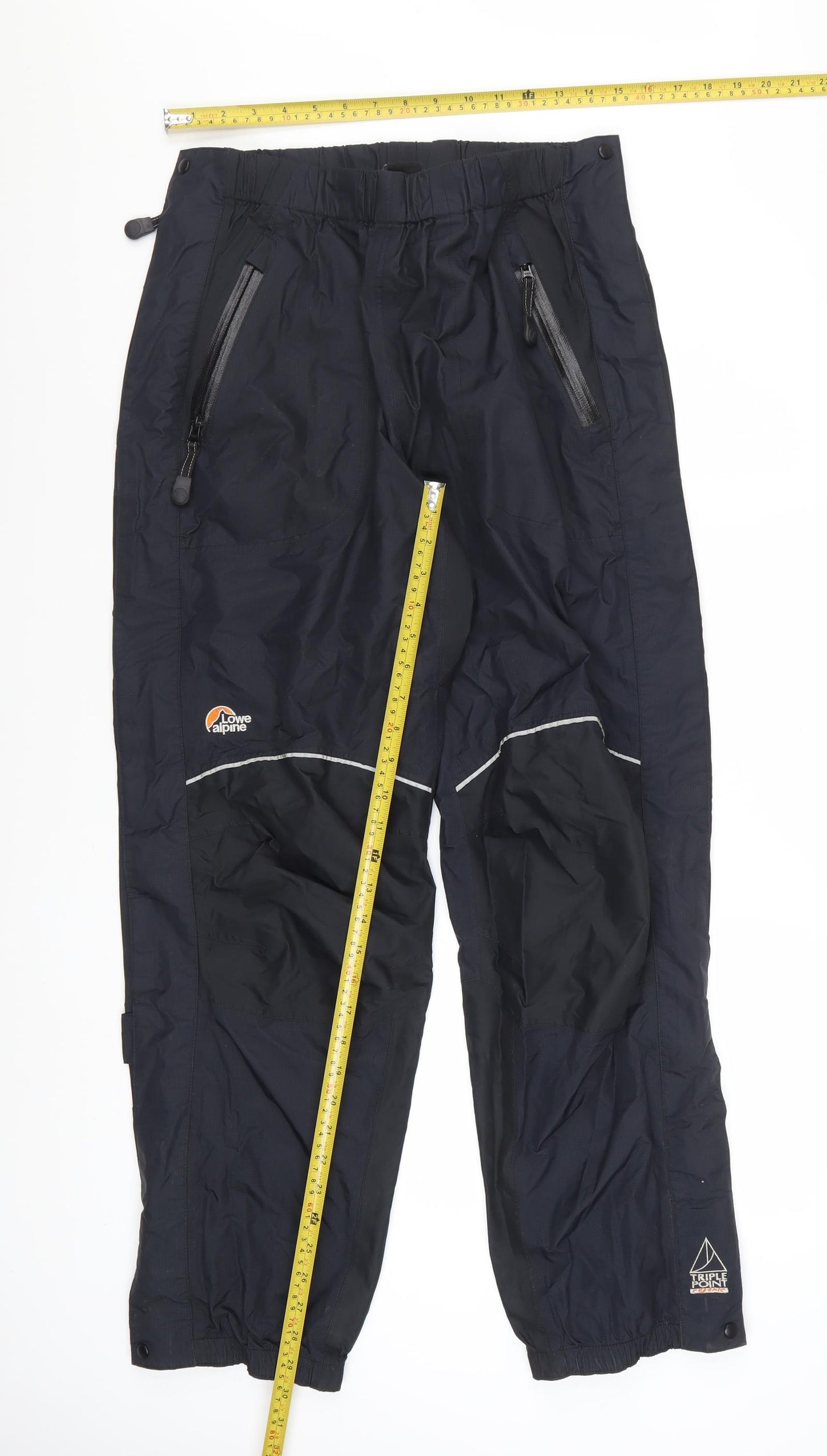 Lowe Alpine Women's Black Waterproof Rain Trousers Size 14