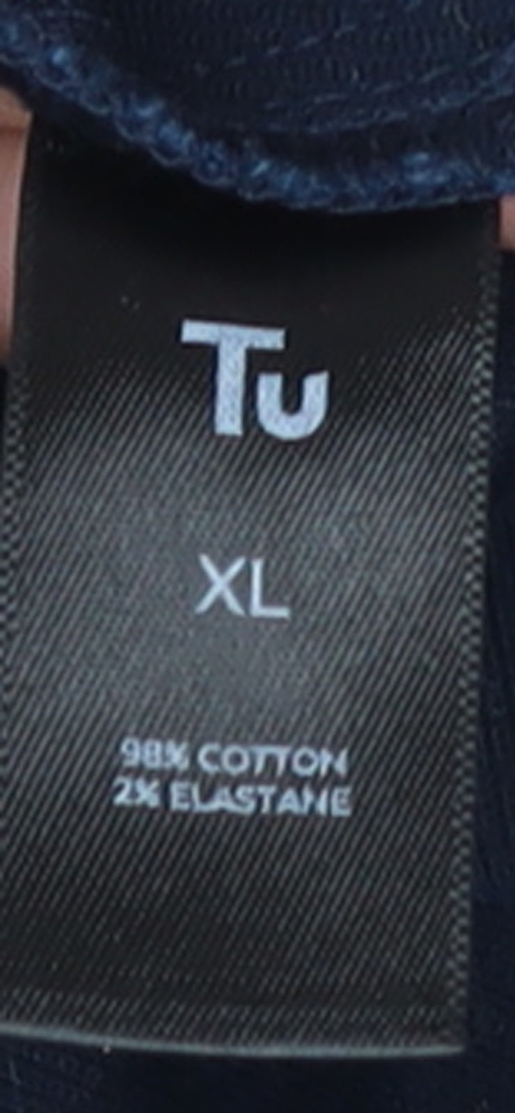 Tu Men's Blue XL Cotton Button-Up Long Sleeve Casual Shirt