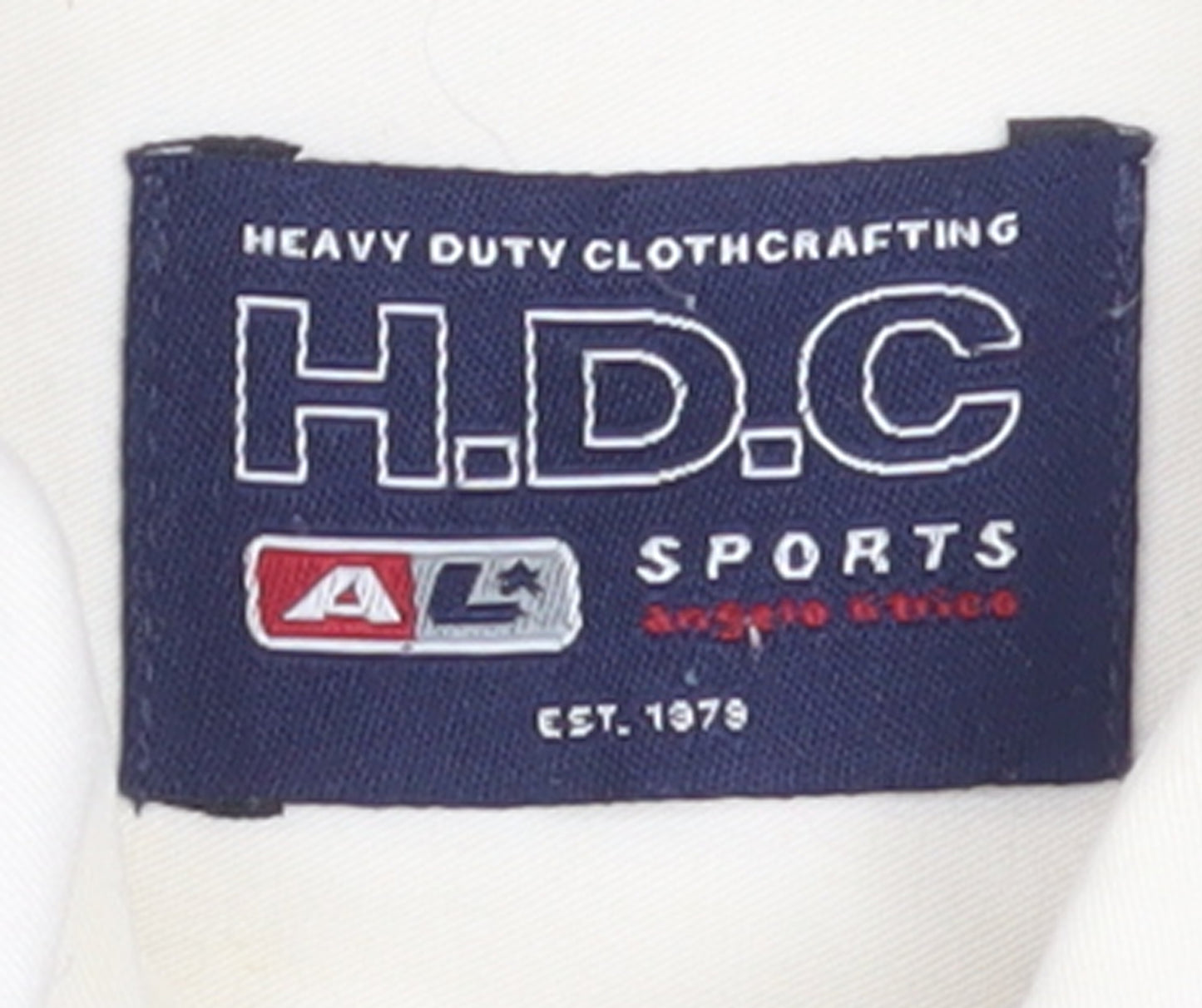 H.D.C Sports Men's Ivory Long Sleeve Button-Down Cotton Shirt Size 16.5