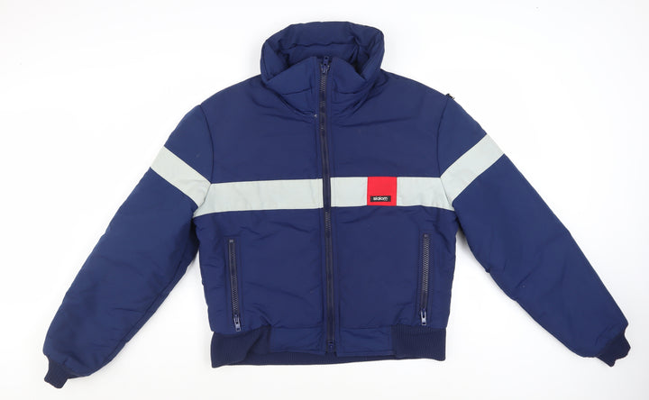 Slalom USA Men's Blue Puffer Jacket L Winter Ski Nylon