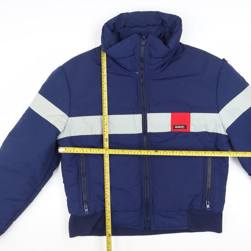 Slalom USA Men's Blue Puffer Jacket L Winter Ski Nylon