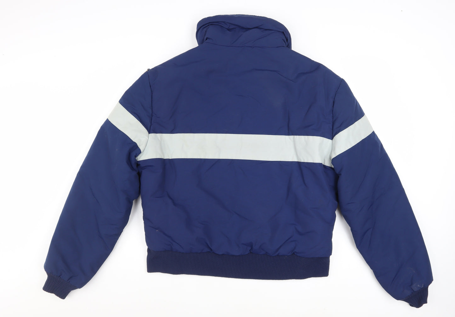 Slalom USA Men's Blue Puffer Jacket L Winter Ski Nylon
