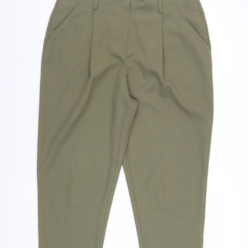 New Look Women’s Green Tall Size 16 Pleated Chino Trousers