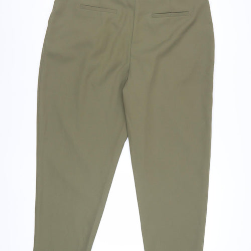 New Look Women’s Green Tall Size 16 Pleated Chino Trousers