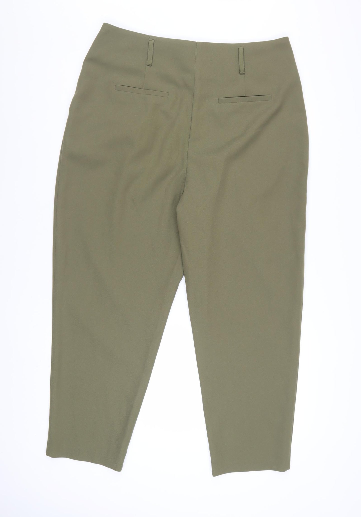 New Look Women’s Green Tall Size 16 Pleated Chino Trousers