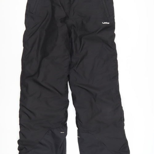 Wedze Boys Black 14 Years Waterproof Insulated Snow Ski Trousers