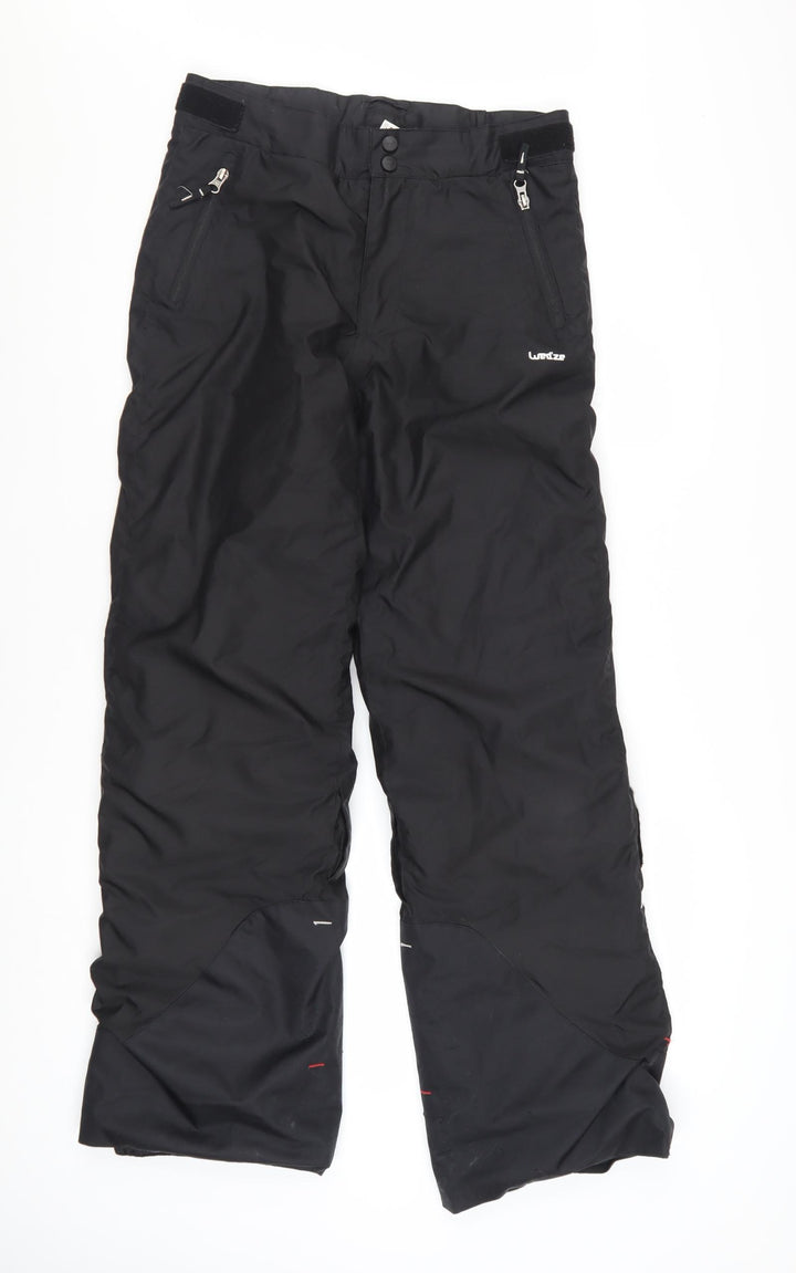Wedze Boys Black 14 Years Waterproof Insulated Snow Ski Trousers