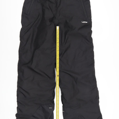 Wedze Boys Black 14 Years Waterproof Insulated Snow Ski Trousers