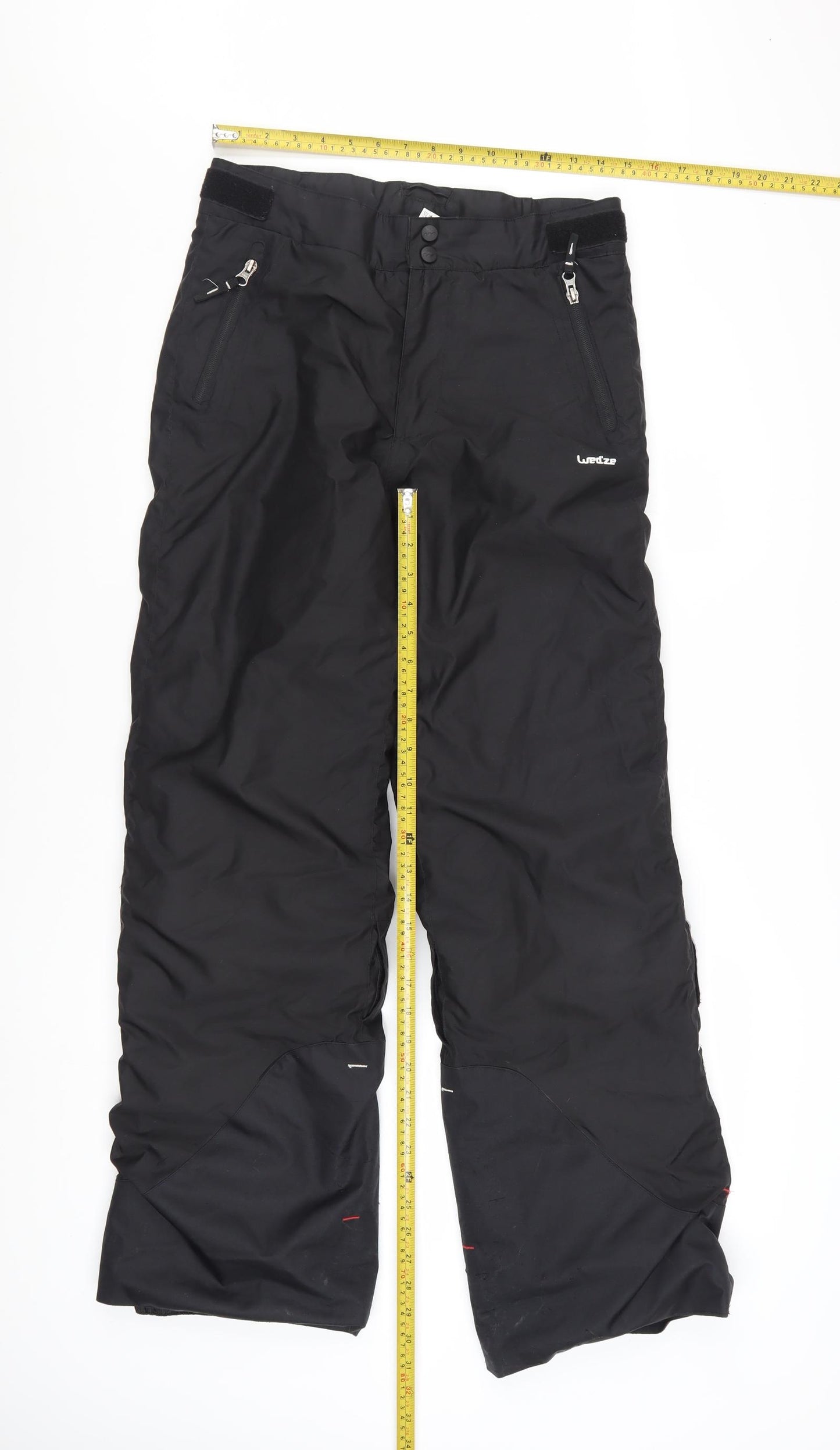 Wedze Boys Black 14 Years Waterproof Insulated Snow Ski Trousers