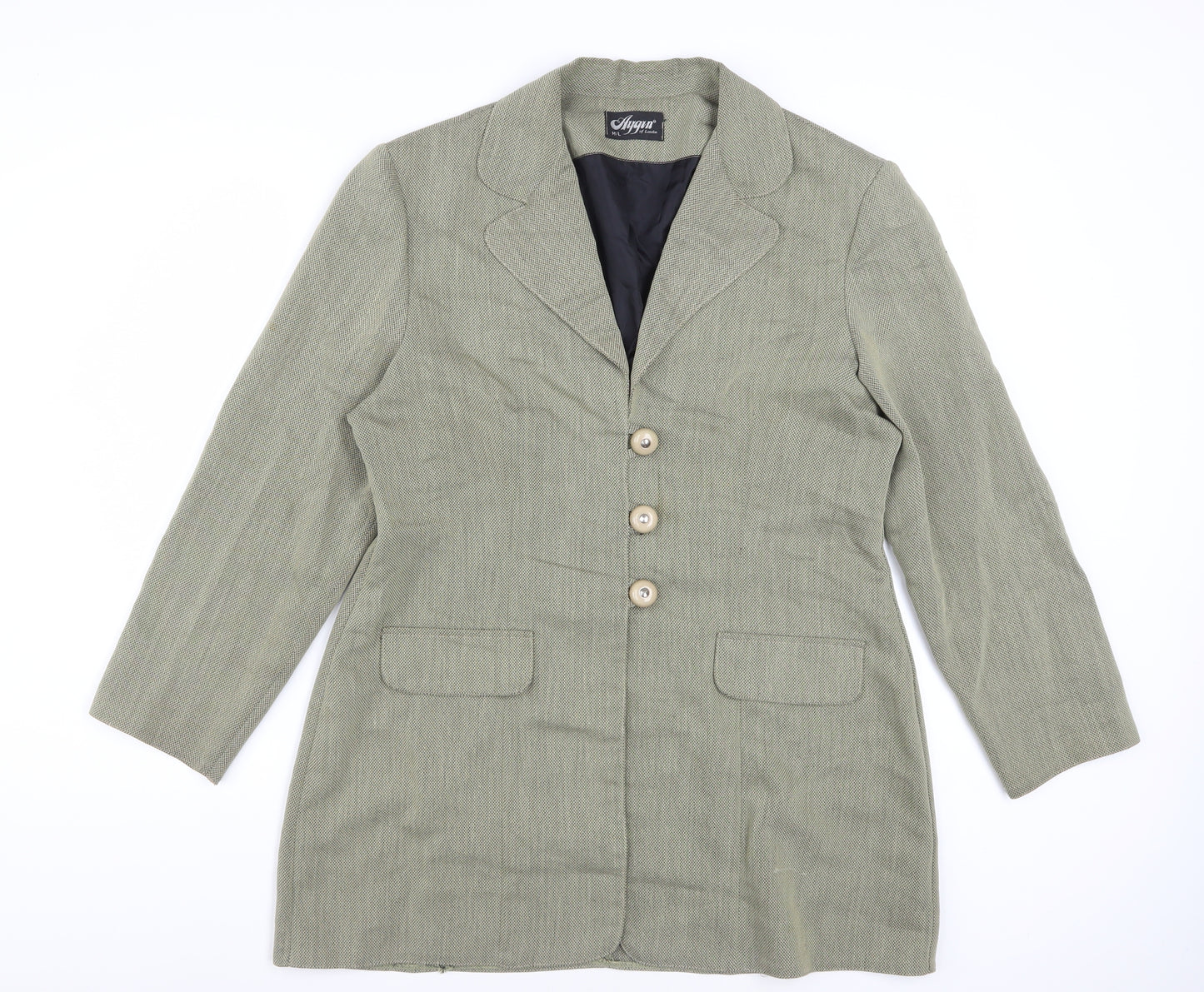 Aygun of London Women's Beige Classic Blazer M Mid-Length Jacket