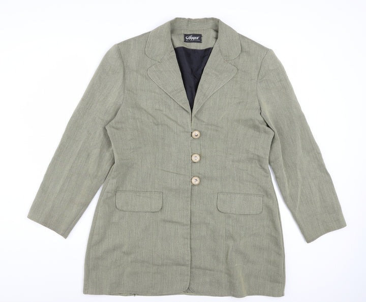 Aygun of London Women's Beige Classic Blazer M Mid-Length Jacket