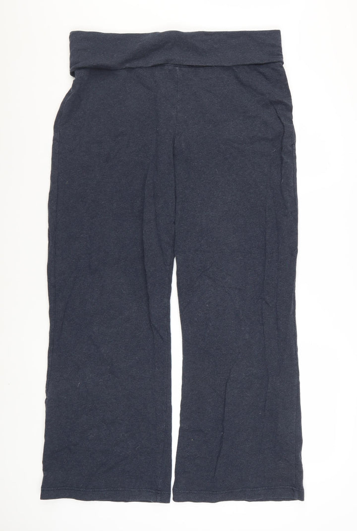 Seasalt Cornwall Women's Navy Cotton Stretch Lazy Bones Trousers UK 16