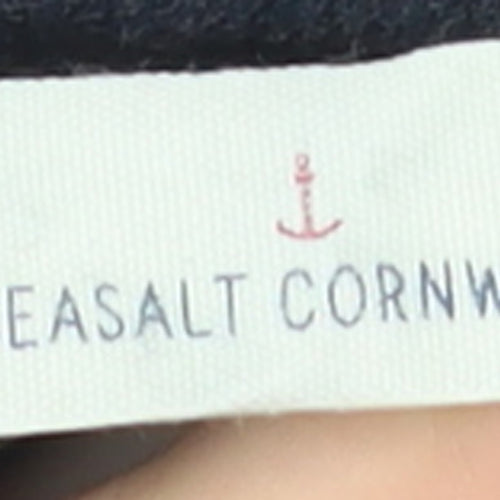 Seasalt Cornwall Women's Navy Cotton Stretch Lazy Bones Trousers UK 16