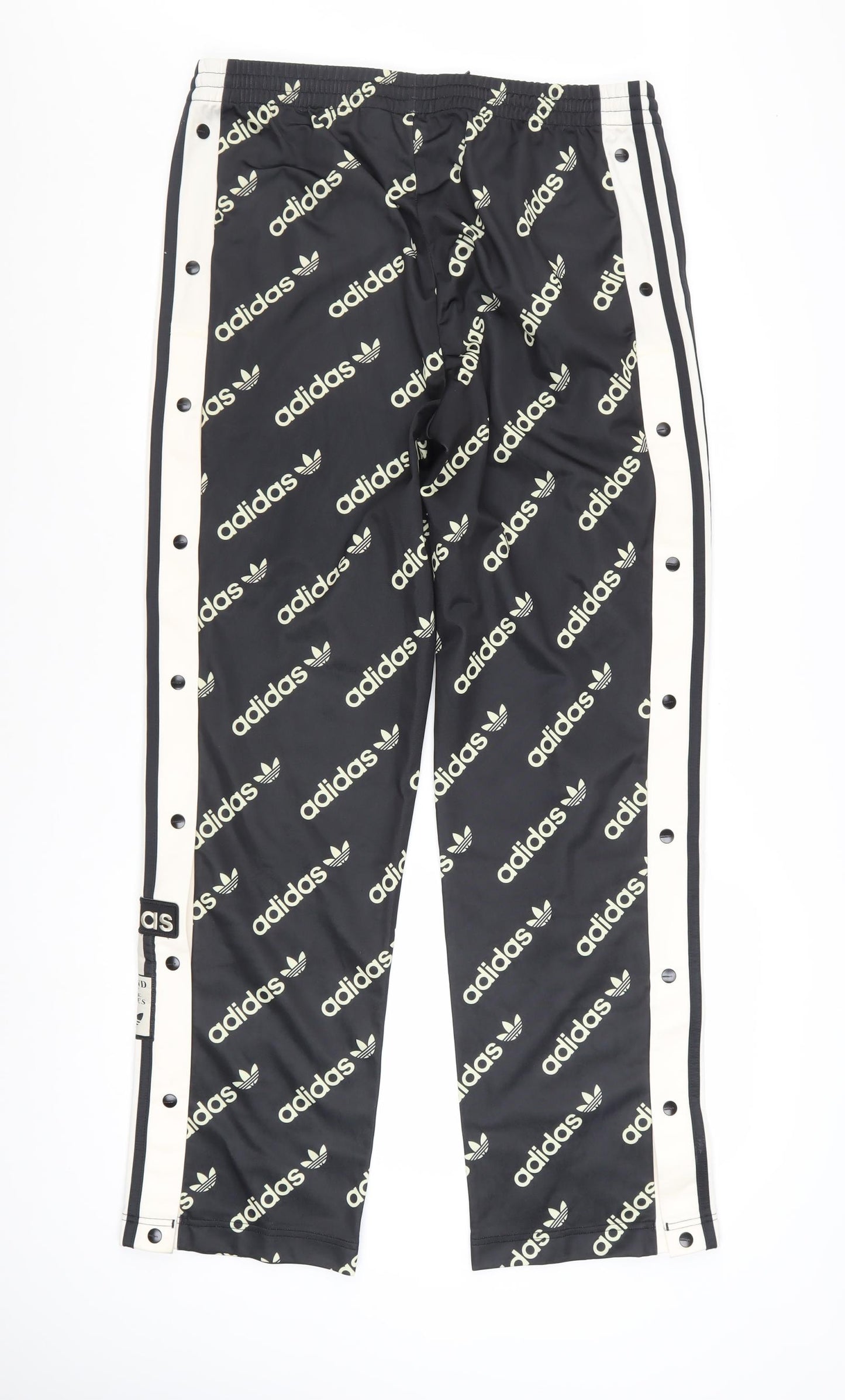 Adidas Women’s Black Logo Snap Track Pants Size 14