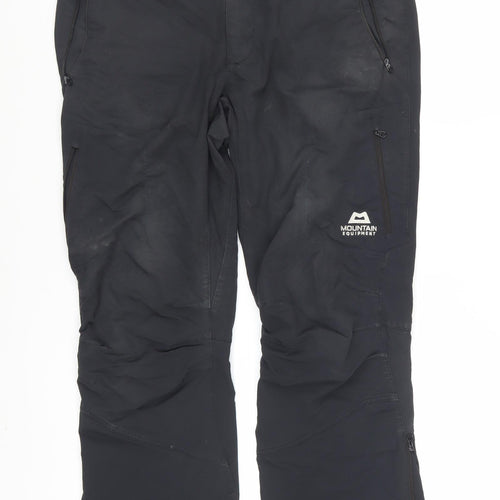 Mountain Equipment Men's Black 34 Cargo Softshell Hiking Trousers