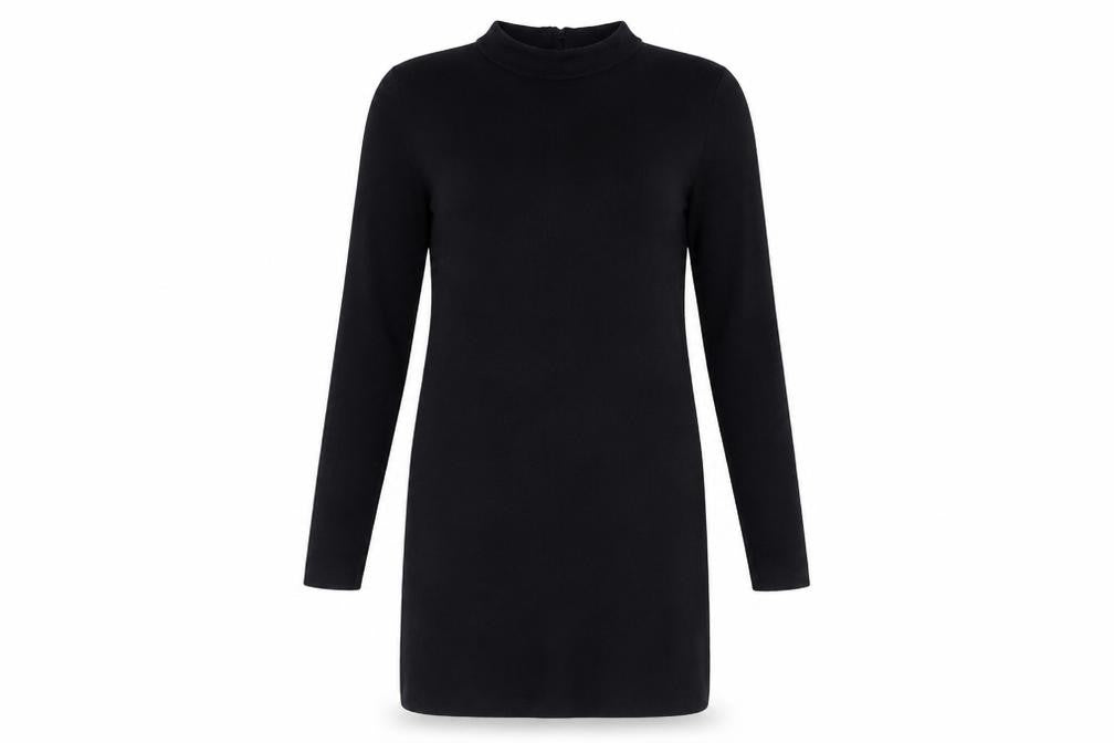 Dorothy Perkins Women Black Size 10 Shift Knee Length Dress