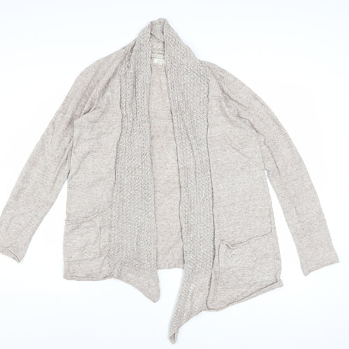 Fat Face Womens Beige Cotton Knit Cardigan UK 12