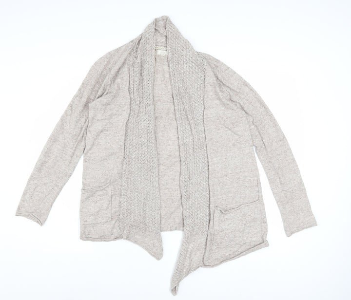 Fat Face Womens Beige Cotton Knit Cardigan UK 12