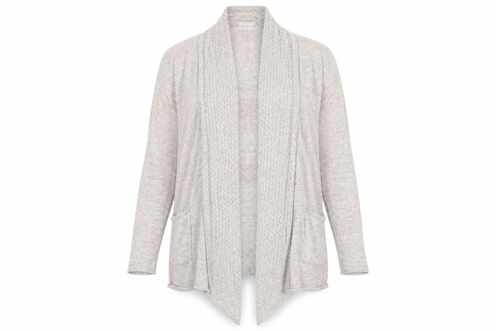 Fat Face Womens Beige Cotton Knit Cardigan UK 12