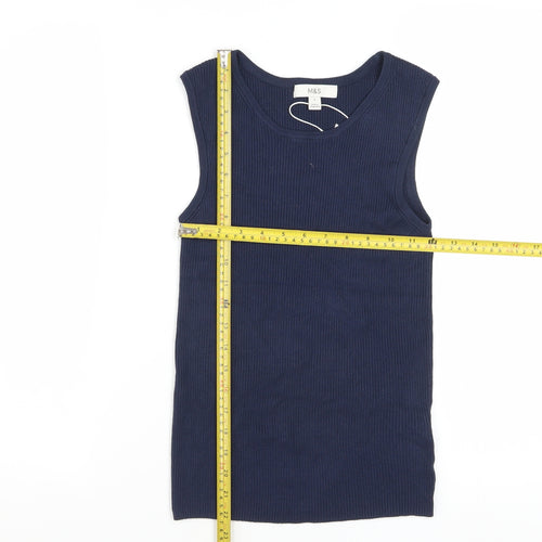 Marks and Spencer Women's Blue Sleeveless Knit Tank Top Size S