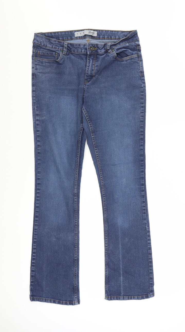 Denim Co Women Blue Bootcut Jeans UK 14 Classic Fit