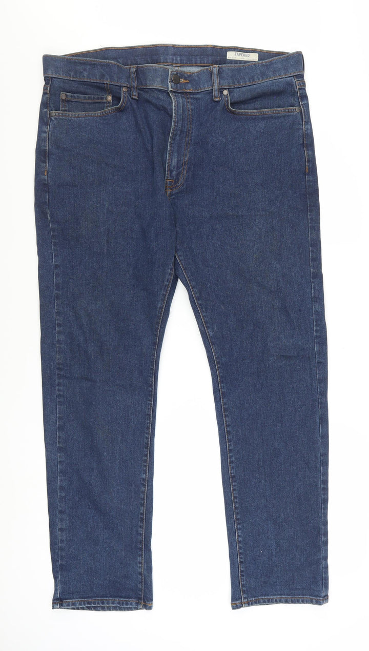 Marks and Spencer Men’s Blue Tapered Denim Jeans 38W 29L