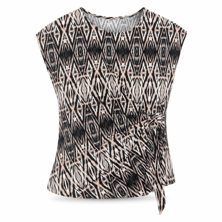 Wallis Women's Multicoloured Geometric Wrap Blouse Size 16
