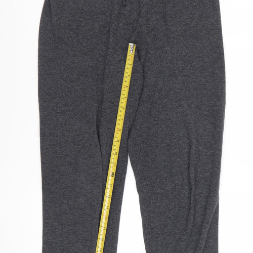 WoolOvers Women Grey Wool Cashmere Jogger Trousers Small