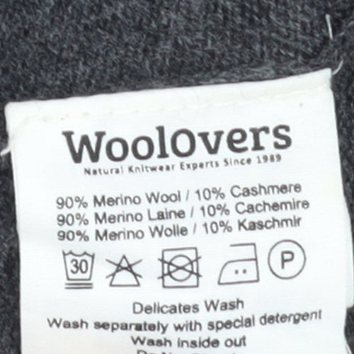 WoolOvers Women Grey Wool Cashmere Jogger Trousers Small
