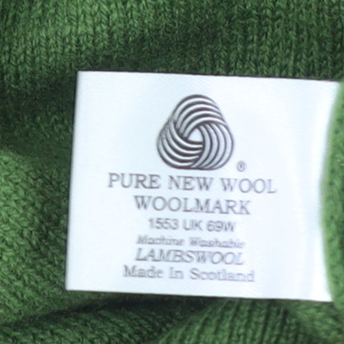 Callaway Men's Green Wool V-Neck Golf Jumper Size S